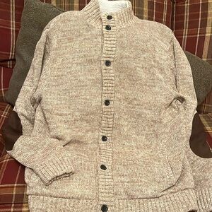 Chaps Button Down Lined Cardigan
